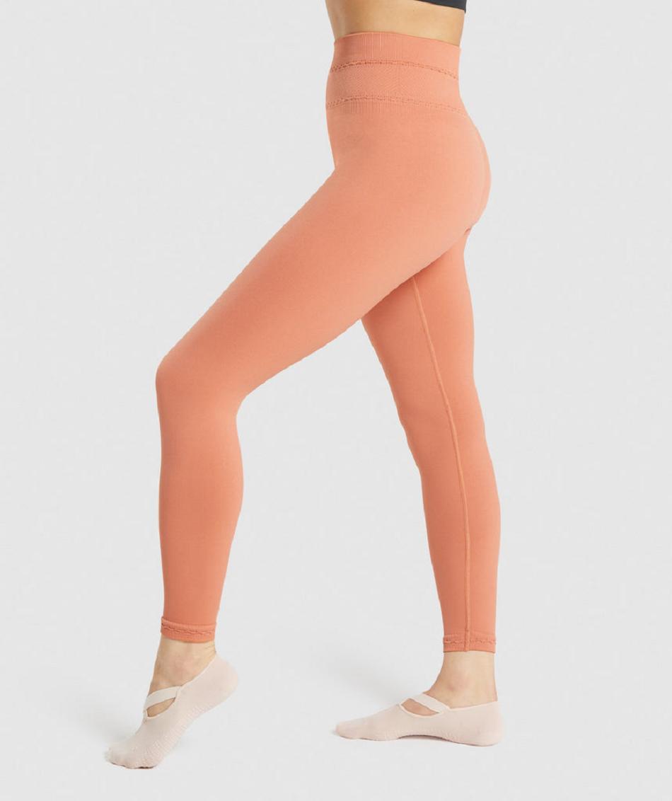 Leggins Gymshark Studio Mujer Naranjas | CO 2927DFM